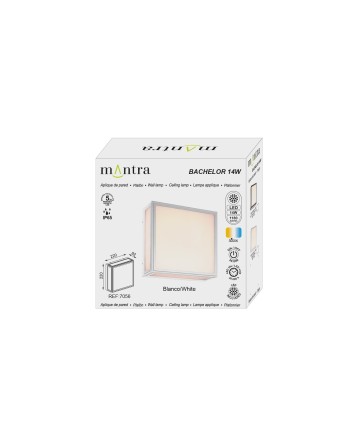 BACHELOR * PLAFÓN/APLIQUE EXTERIOR GRIS OSCURO LED IP65 - 14W - 3000K